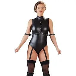 Боді Cottelli Collection Bondage Body Suspenders XL чорний