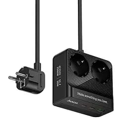 Удлинитель Hoco AC27 Descanso (PD30W/2C/1A/2xSocket) (2m)