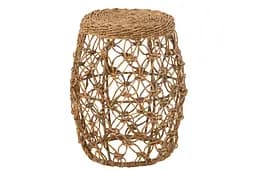 Столик кавовий J-line з бамбука та ротанга 55 см (50982)