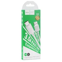 Кабель Hoco X88 Gratified USB - Type-C 3 A, поддержка быстрой зарядки 20 Вт