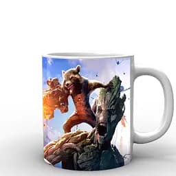 Кухоль GeekLand Галактики Guardians of the Galaxy Groot and Rocket Raccoon GG.02.011 330 мл білий - мініатюра 3