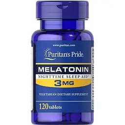 Мелатонін Puritan's Pride Melatonin 3 мг 120 таблеток