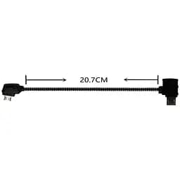 Кабель кутовий Primo RC Port to MicroUSB Standart для квадрокоптера DJI Mavic 2 Pro / Mini / SE / Mavic Air 207 мм - мініатюра 2