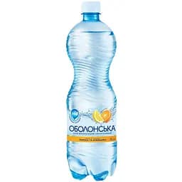 Вода мінеральна Оболонська Лимон та апельсин сильногазована 2л