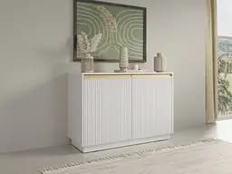 Комод Perfect Home Роял / Royal K104 2-дверный Белый (PFH-091290)