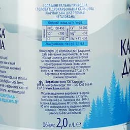 Упаковка мінеральної води Карпатська Джерельна негазована 12 л (2 л х 6 шт.) - мініатюра 4