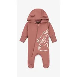 Чоловiчок Ведмежа флісовий для дівчинки Baby Life 22-05 62 см Рожевий