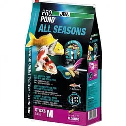 Всесезонний корм JBL ProPond All Seasons M для середніх кої і інших ставкових риб 5.8 кг