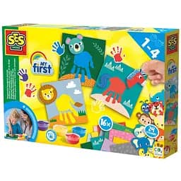 Набор для творчества Ses Creative My first с пальчиковыми красками Нарисуй Животное (14443S)