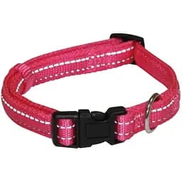 Ошейник для собак Croci Soft Reflective светоотражающий из нейлона 35-55 см розовый