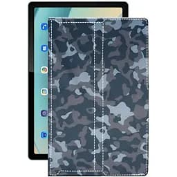 Чехол StatusCASE из экокожи для планшета Blackview Tab 11 Хаки-синий