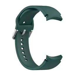 Силіконовий ремінець на смарт годинник Samsung Galaxy Watch 4 Classic 46mm/4 40mm/4 44mm/4 Classic 42mm/5 Pro 45mm/5 44mm/5 40mm/6 Classic 47mm/6 Classic 43mm/6 40mm/6 44mm/FE/7 40mm/7 44mm, Silicone, dark green, зі зручною застібкою