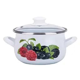 Каструля Idea Home Berries 2207 з кришкою, 22 см, 4,8 л (6832834)