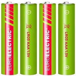 Батарейки Euroelectric AAA LR03 1,5V, 4 шт.