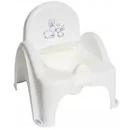Дитячий горщик Tega Baby стільчик Зайчики з музикою білий