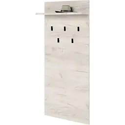 Вішалка на стіну Еверест Соната 600, 60х130 см дуб крафт білий (EVR-2727)