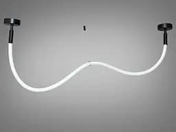 Современная светодиодная люстра Romin для кафе шланг мощностью 17W черный