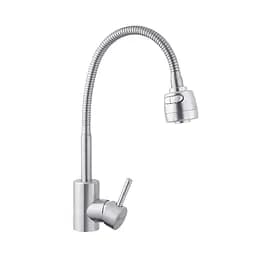 Змішувач для кухні з гнучким виливом Agua Acero-INOX035-2 CV023291 Хром матовий - мініатюра 4