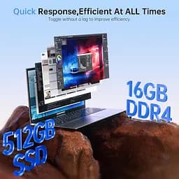 Ноутбук ACEMAGIC AX17 Alder Lake-N97, Windows 11 Pro, 16GB DDR4 512GB, UHD - мініатюра 4