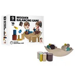 Деревянная детская игра-балансир "Луна" Qbee QB800-002, 16 элементов