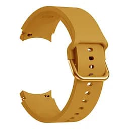 Ремінець для Samsung Galaxy Watch 4 40mm - жовто-гірчичний ширина кріплення 20мм силікон розмір L Watchbands Color (WB00S4GALAXYCOLOR6440) - мініатюра 2