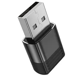 Адаптер перехідник Borofone BV18 ​​USB to Type-C F чорний - мініатюра 8