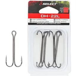 Крючок двойник Select DH-22L #1/0, 4 шт. (1013-1870.50.80)