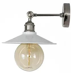 Настенное бра никелированное, PikArt арт. 776 белый