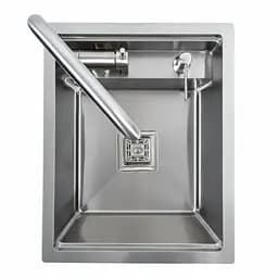 Кухонна мийка Platinum прихована нержавійка TZ 40x50, Нержавіюча сталь - мініатюра 4