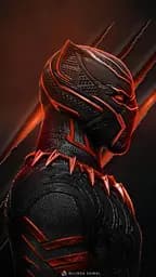 Деревянный фигурный пазл Black Panther (Черная пантера), А3, Картонная коробка 200 элементов
