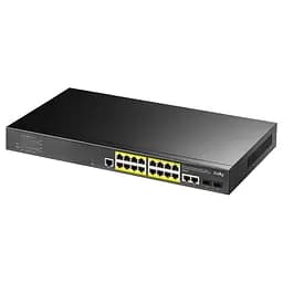 PoE-комутатор 21-портовий керований L2 Cudy GS2018PS2-200W гігабітний з 16 портами PoE, 200W (73-00539)