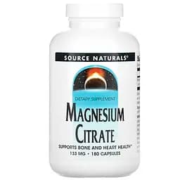 Цитрат магния Source Naturals Magnesium Citrate 133 мг 180 капсул