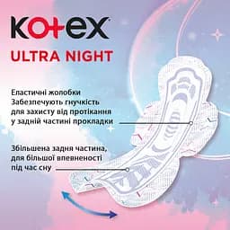 Гігієнічні прокладки Kotex Ultra Night Duo 28 шт. (2 уп. х 14 шт.) - мініатюра 6