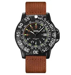 Чоловічий наручний годинник Skmei 9281 Коричневий