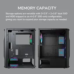 Корпус Cougar MX110 Uniface RGB Black (MX110 RGB) - мініатюра 15