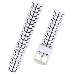 Силіконовий ремінець Primo Splint для годинника Garmin Vivoactive 4 White Black