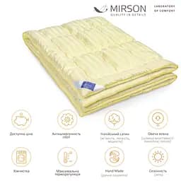 Ковдра вовняна MirSon Carmela Hand Made Екстра Преміум №0342, літня, 220x240 см, світло-жовта - мініатюра 4