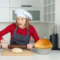 Форма алюмінієва для випічки кексу хліба паски калача паляниці каравая 24x17x8 см, Хлібпром 84079 - мініатюра 7