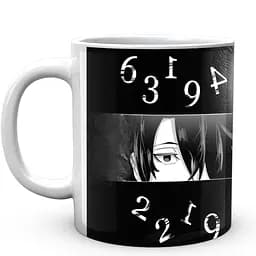 Кружка GeekLand The Promised Neverland Обещанный Неверленд Норман Эмма Рэй Глазки и номера NV 02.452 330 мл белая