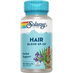 Комплекс для здоров'я волосся Solaray Hair Blend SP-38, 100 вегетаріанських капсул (2023-10-4424)