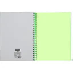 Зошит на пружині Buromax Neon А4 (210x297) 120 аркушів 3 PVC зелений (BM.24349911-04) - мініатюра 3