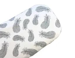 Простынь хлопковая Moontime в коляску "Перья"