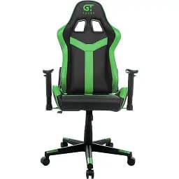Геймерское кресло GT Racer черное с зеленым (X-2527 Black/Green)
