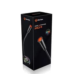 Настільний USB-мікрофон MeeTion MT-MC14 з підсвічуванням RGB 5В Гусяча шия на 360 градусів Чорний - мініатюра 5