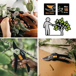 Секатор Fiskars Solid P121 Bypass до 18 мм (1057160) - мініатюра 4