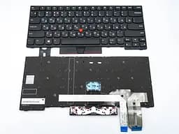 Клавіатура для Lenovo ThinkPad E480, E485, L480, L380, T490, E490, E495, L490, T495, yoga L390, T480S.(01YP360, 01YP520) ( RU BLACK ). Оригінал.
