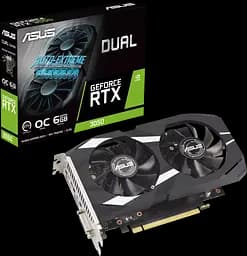 Відеокарта GeForce RTX 3050 6GB Asus Dual OC (DUAL-RTX3050-O6G) - мініатюра 1