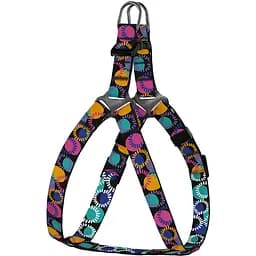 Шлея для собак дрібних порід BronzeDog Urban Art Диско XS 33-40 см
