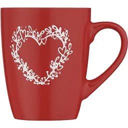 Чашка Ardesto Heart 320 мл червона (AR3467R)