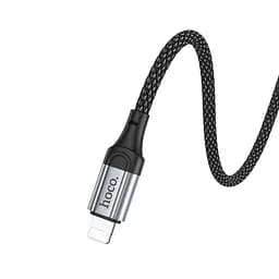 Кабель Hoco X102 Fresh charging data cable iP чорний - мініатюра 3